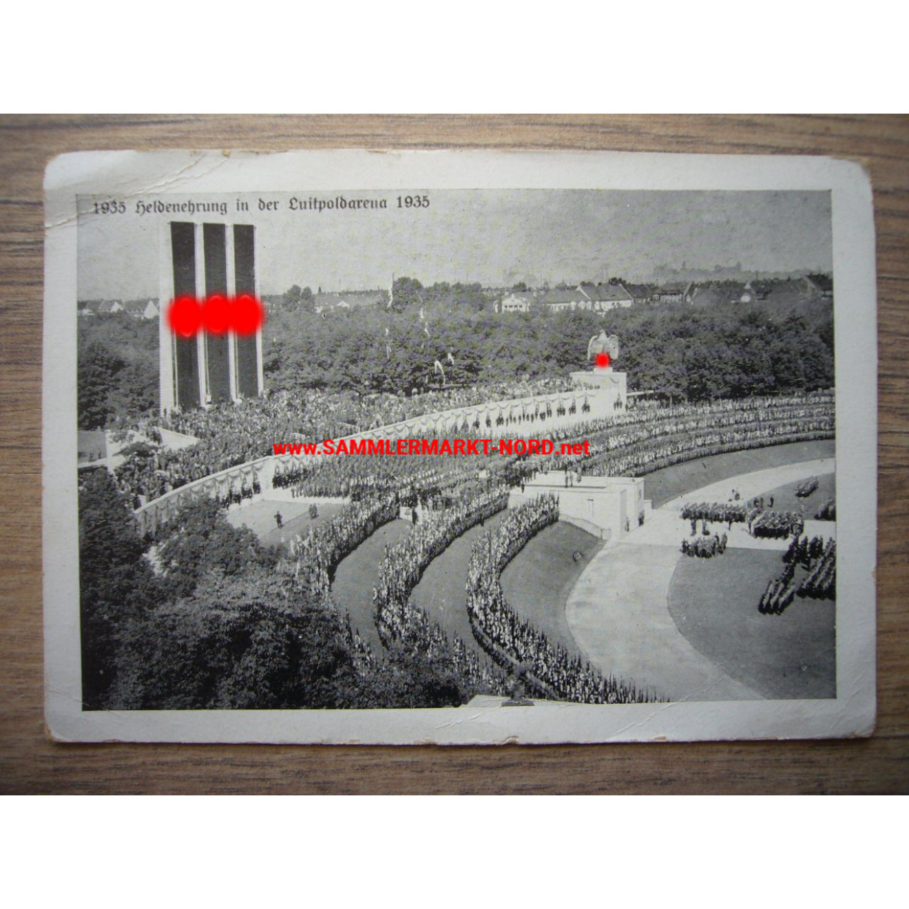 Nuremberg - heroes honored in the Luitpold arena 1938 - postcard