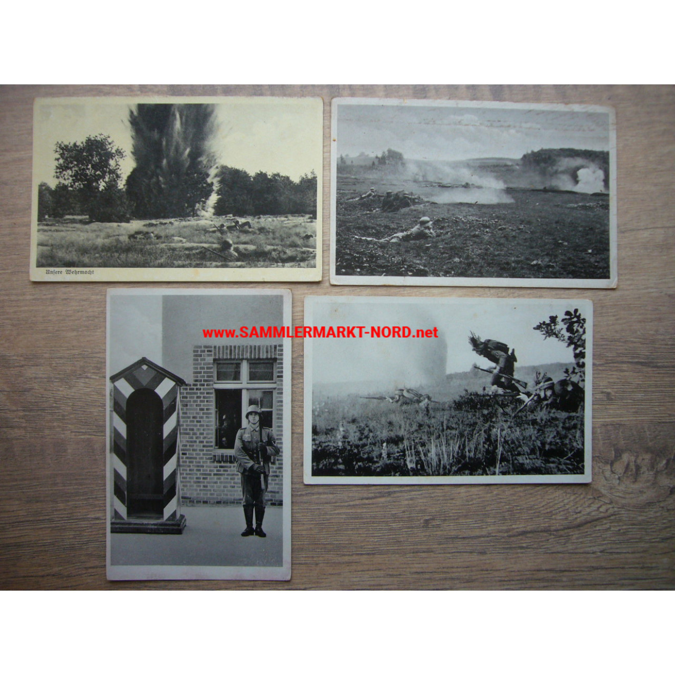 4 x postcard series "Our Wehrmacht"