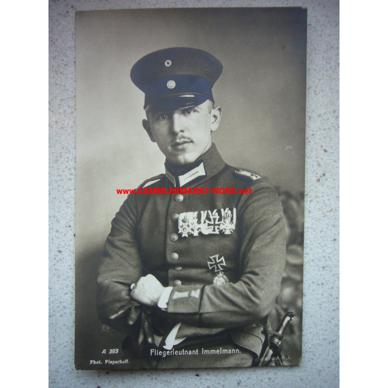 Fliegerleutnant Max Immelmann - postcard
