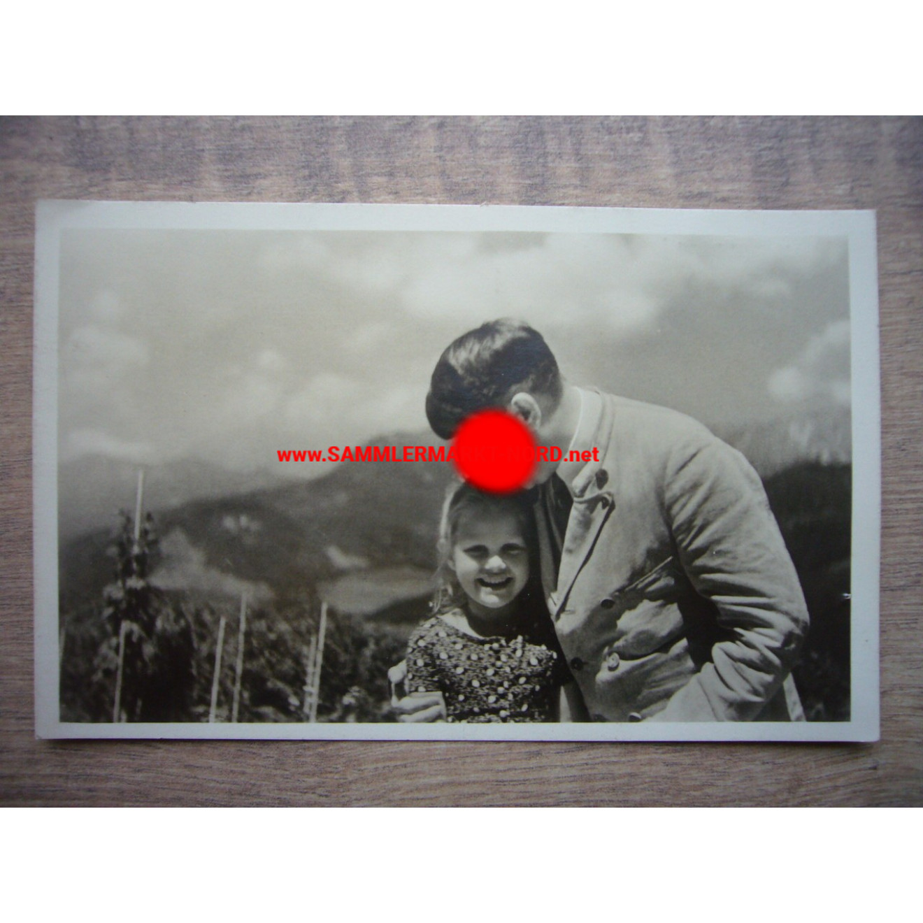 Adolf Hitler mit der Jugend - Postkarte