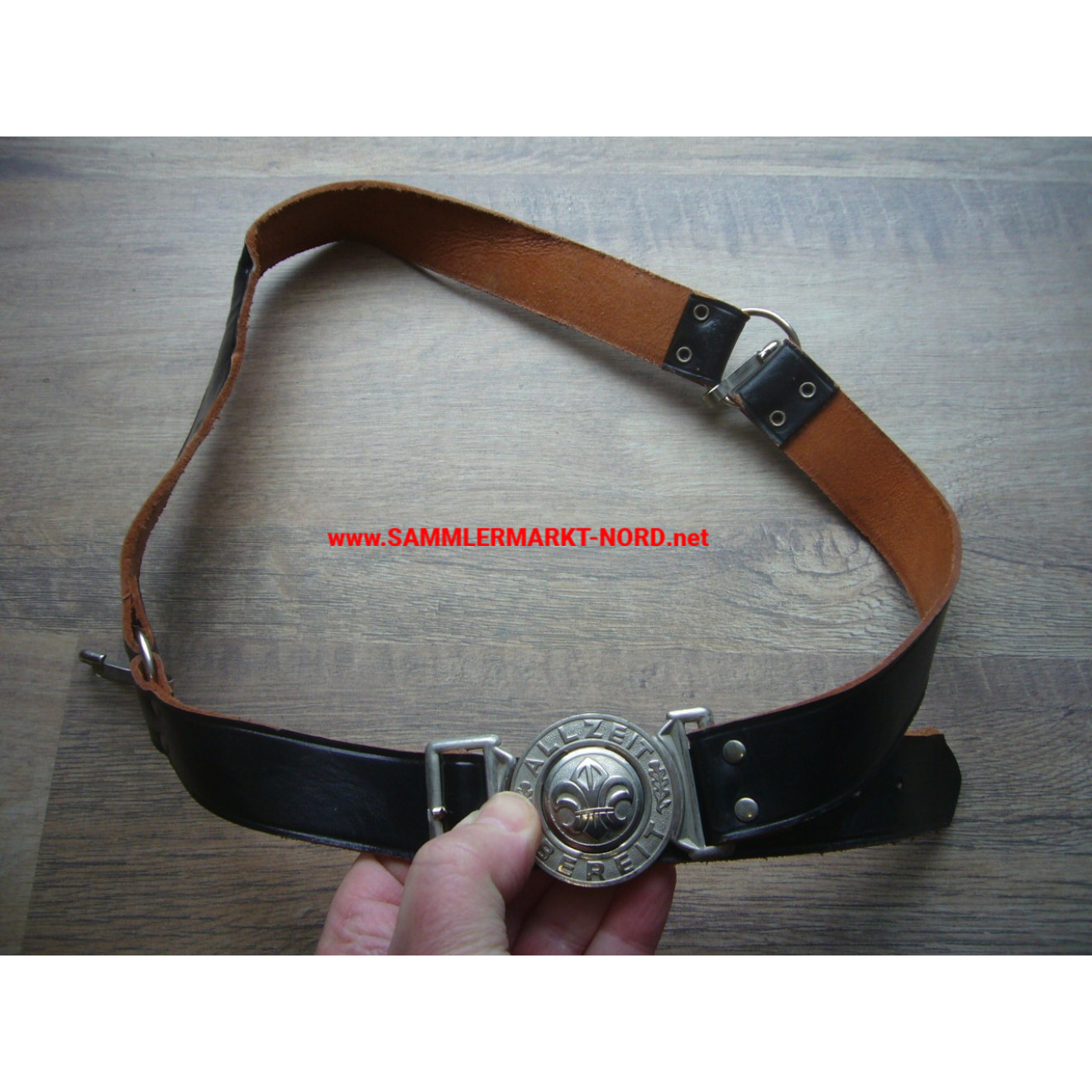 FRG - Boy Scout Belt with Belt buckle "Allzeit bereit" (Ready for action)