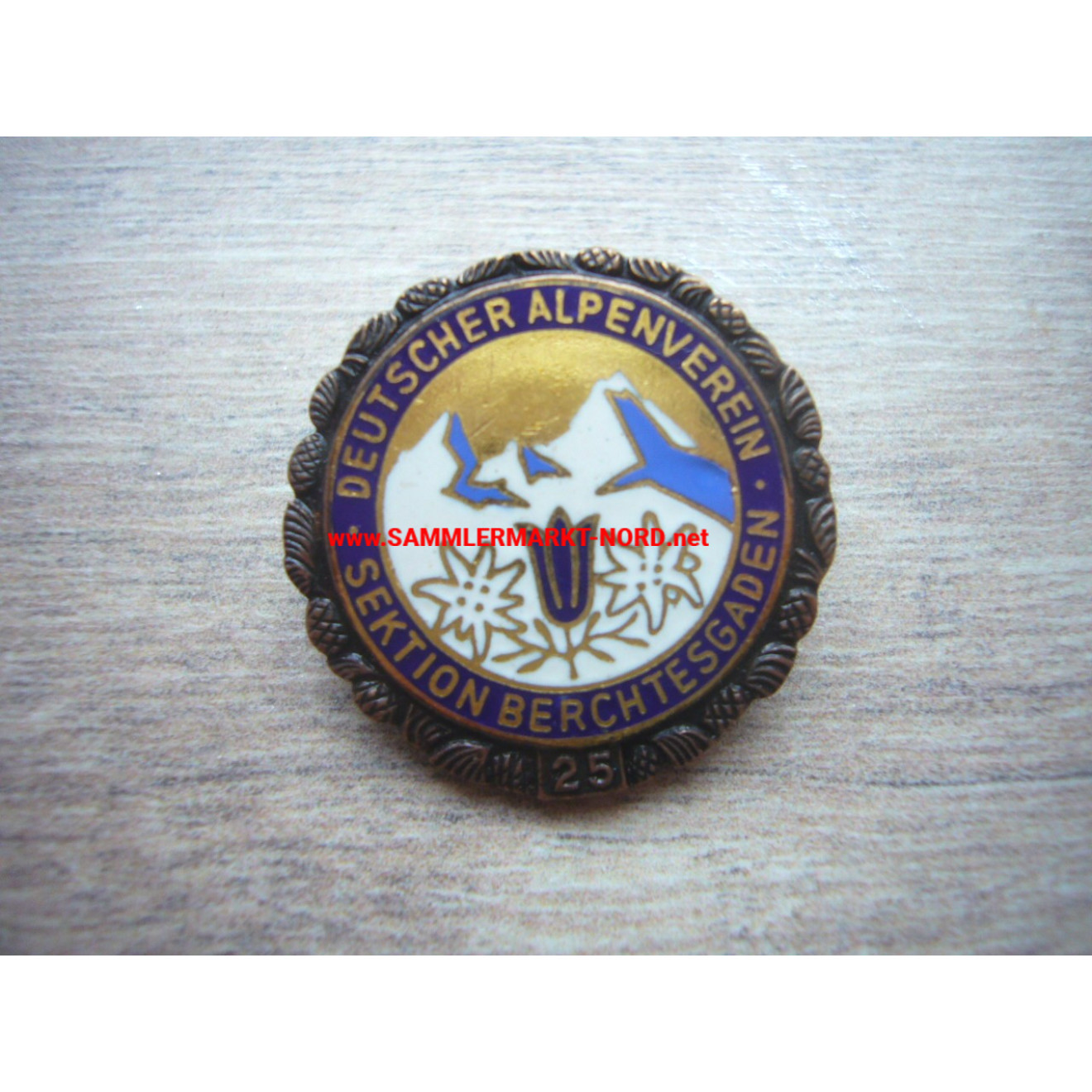German Alpine Club - Berchtesgaden Section - Badge of honour for 25 years of membership