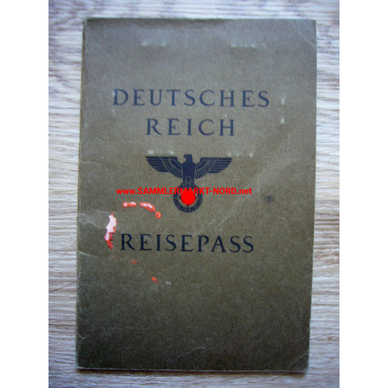 German Reich - Travel passport - Bad Oldesloe 1937