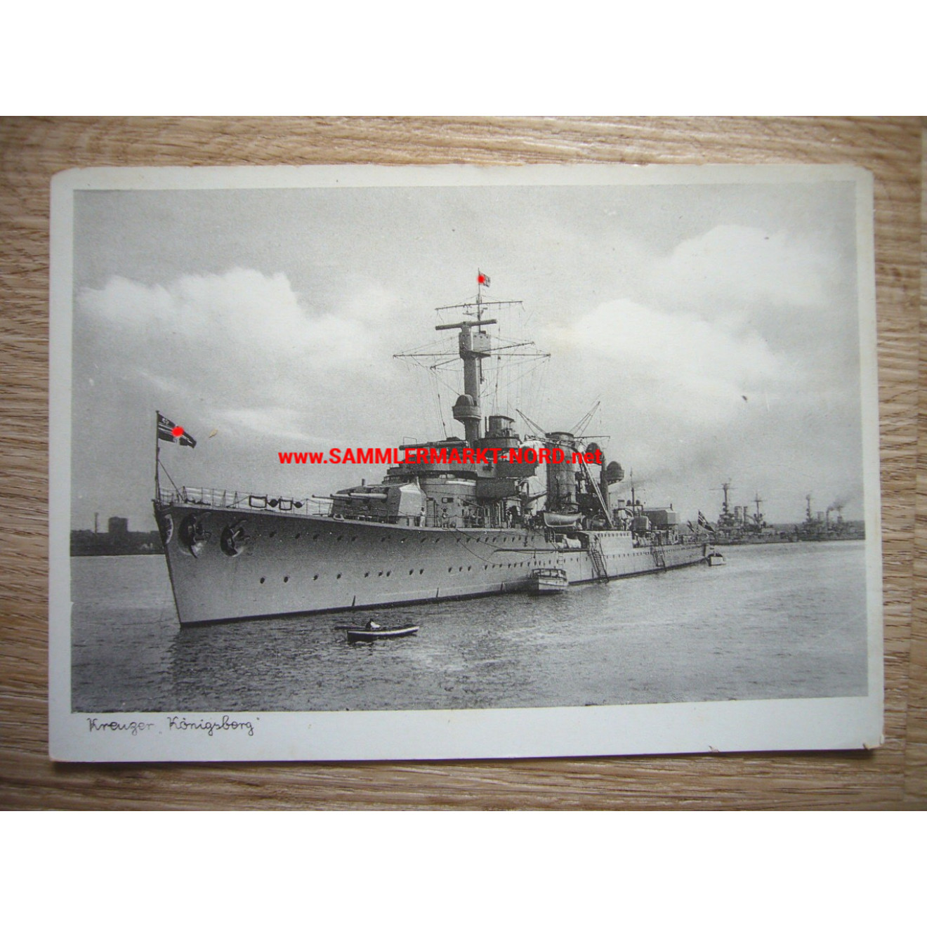 Kriegsmarine postcard - Cruiser Königsberg