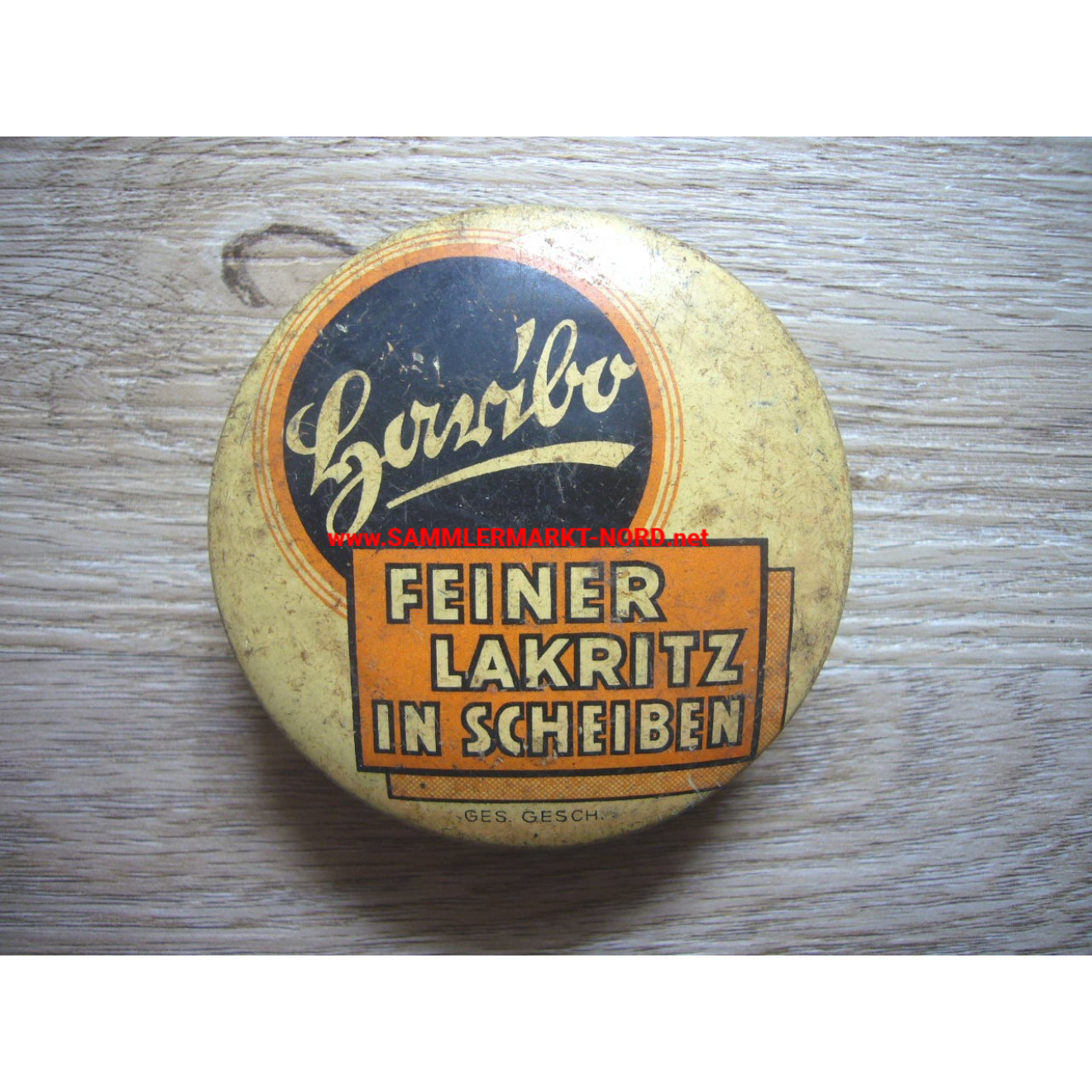 Wehrmacht - sutlers - Haribo, fine liquorice in slices - tin can