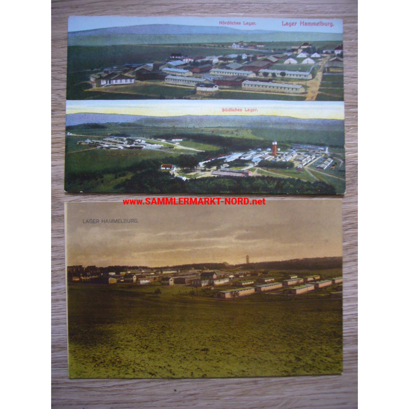 2 x postcard - Hammelburg camp - Northern & Southern camp