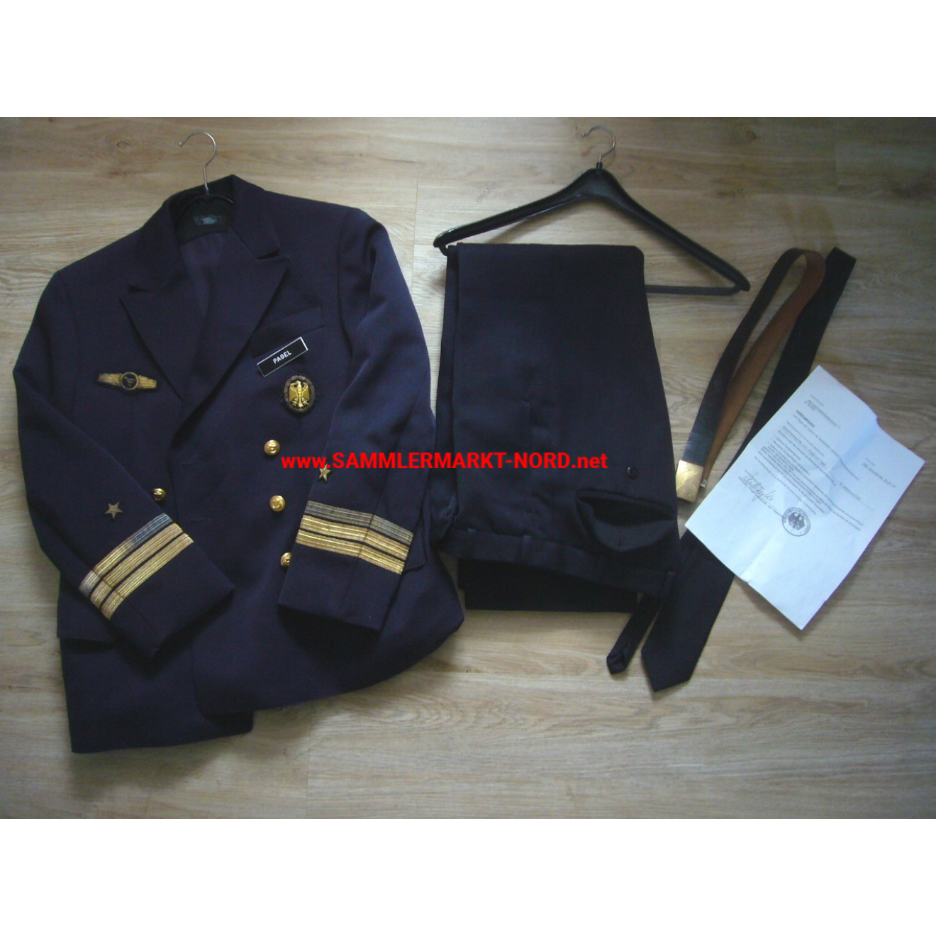 Bundesmarine - Uniformjacke & Hose usw. des Korvettenkapitän Siegfried Pagel