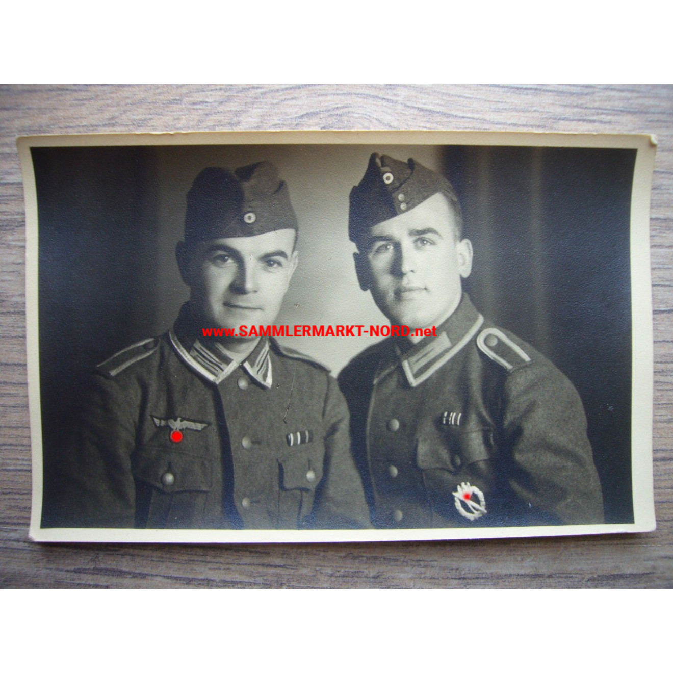 Wehrmacht NCOs with infantry assault badge