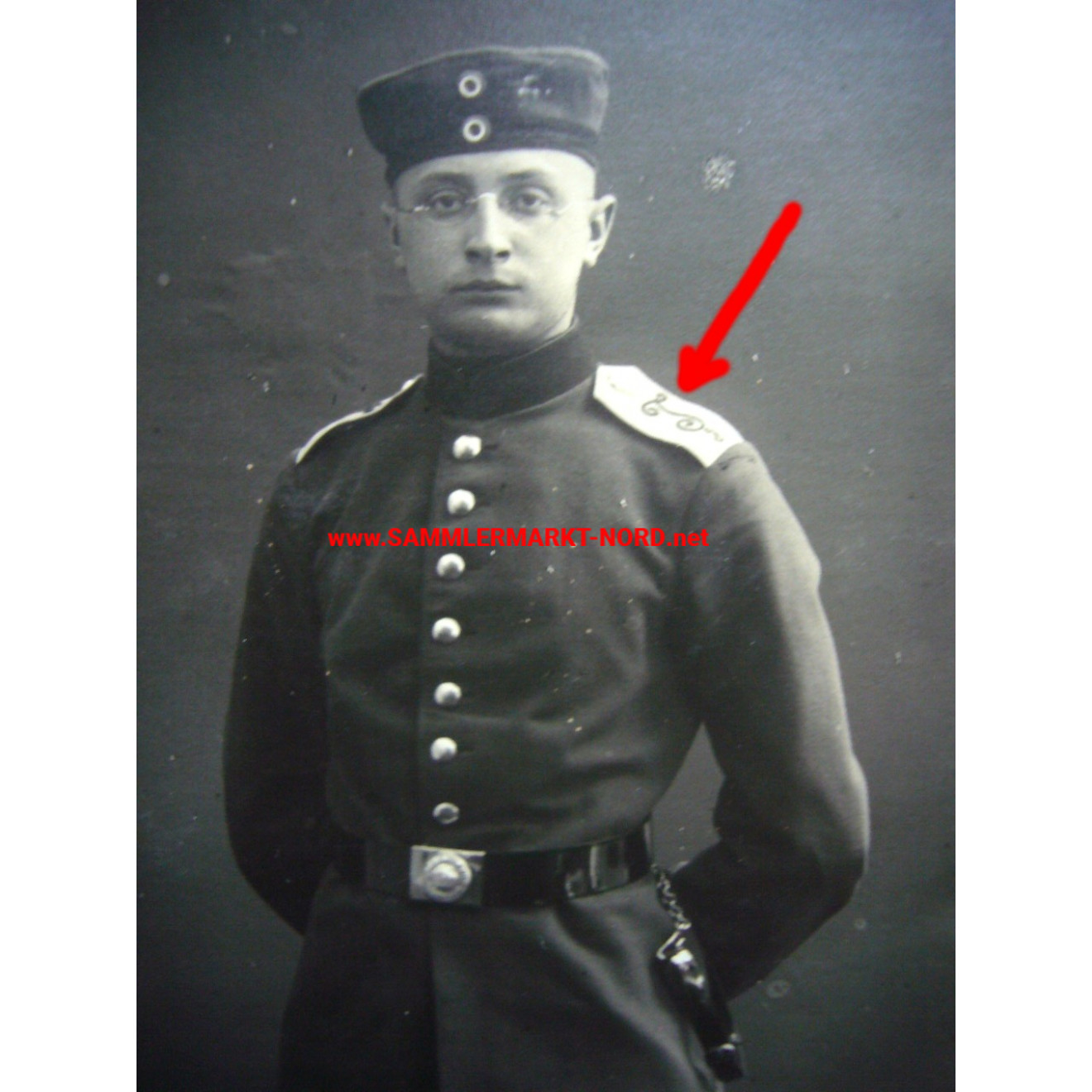 Portrait photo - Soldier of the Telegraph Battalion No. 3 (Koblenz)