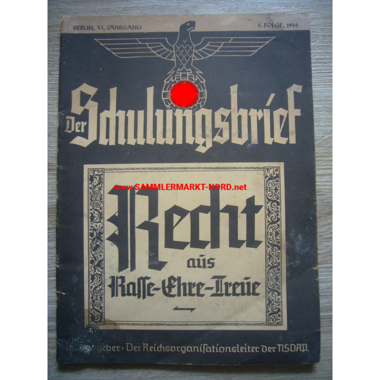 Der Schulungsbrief (NSDAP) - 5. edition 1939