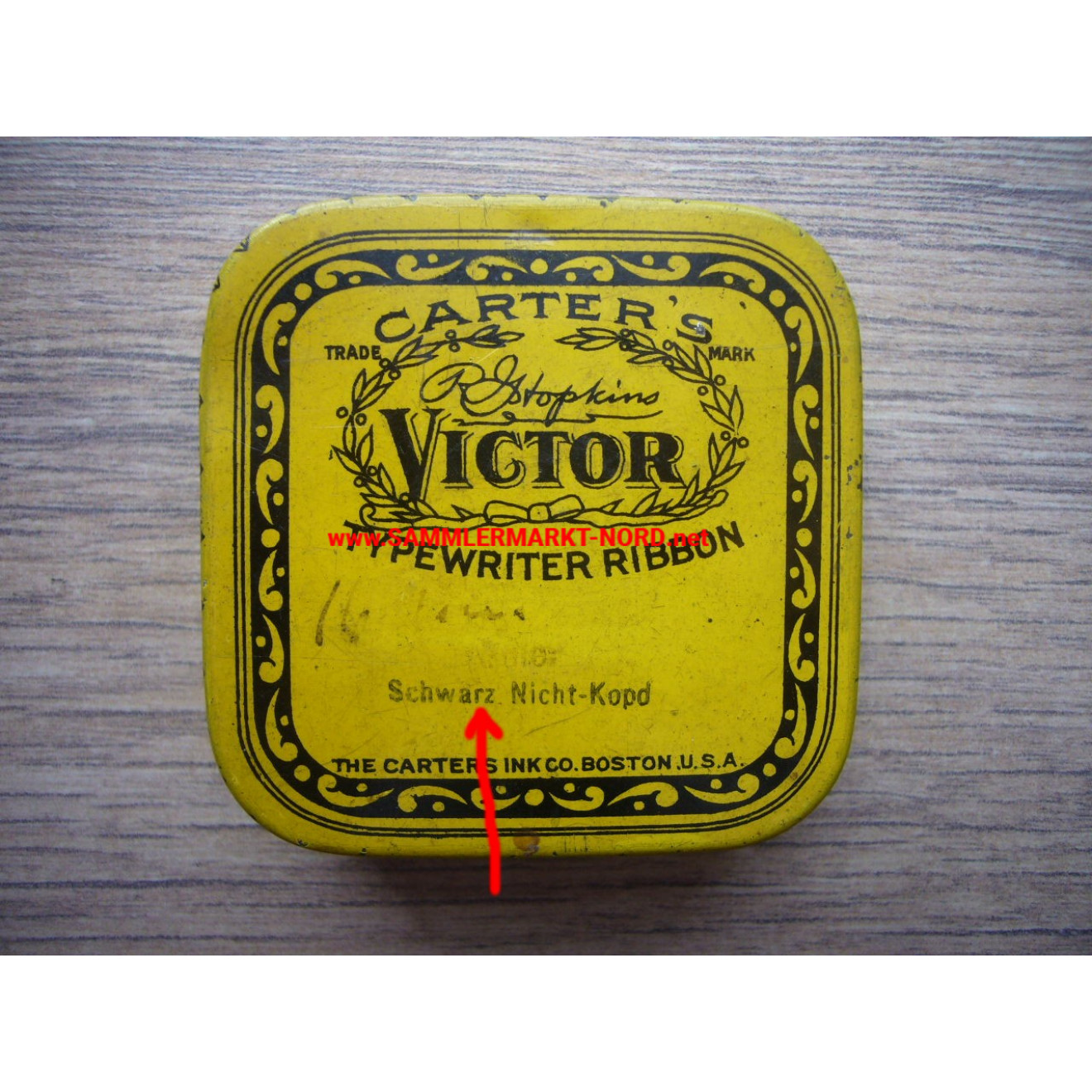 Wehrmacht - sutlers - Victor Typewriter Ribbon - tin can