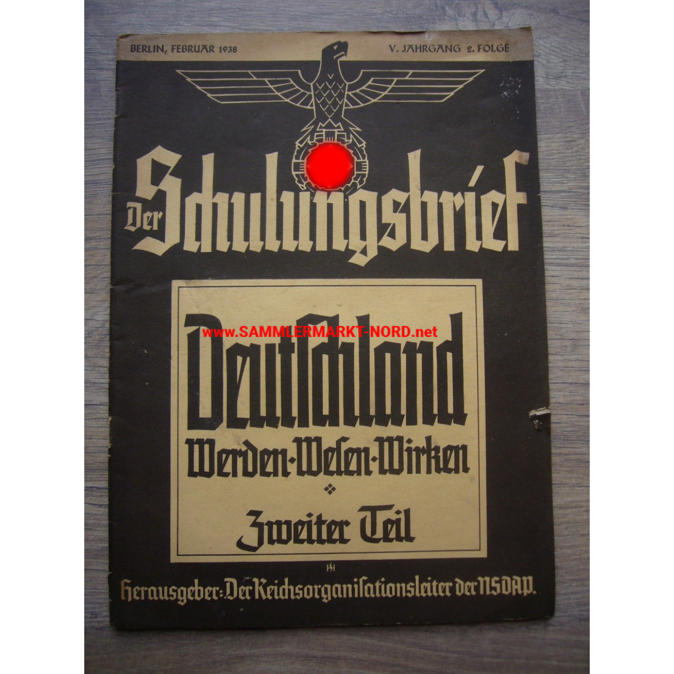 Der Schulungsbrief (NSDAP) - 2. Folge / 5. Jahrgang 1938