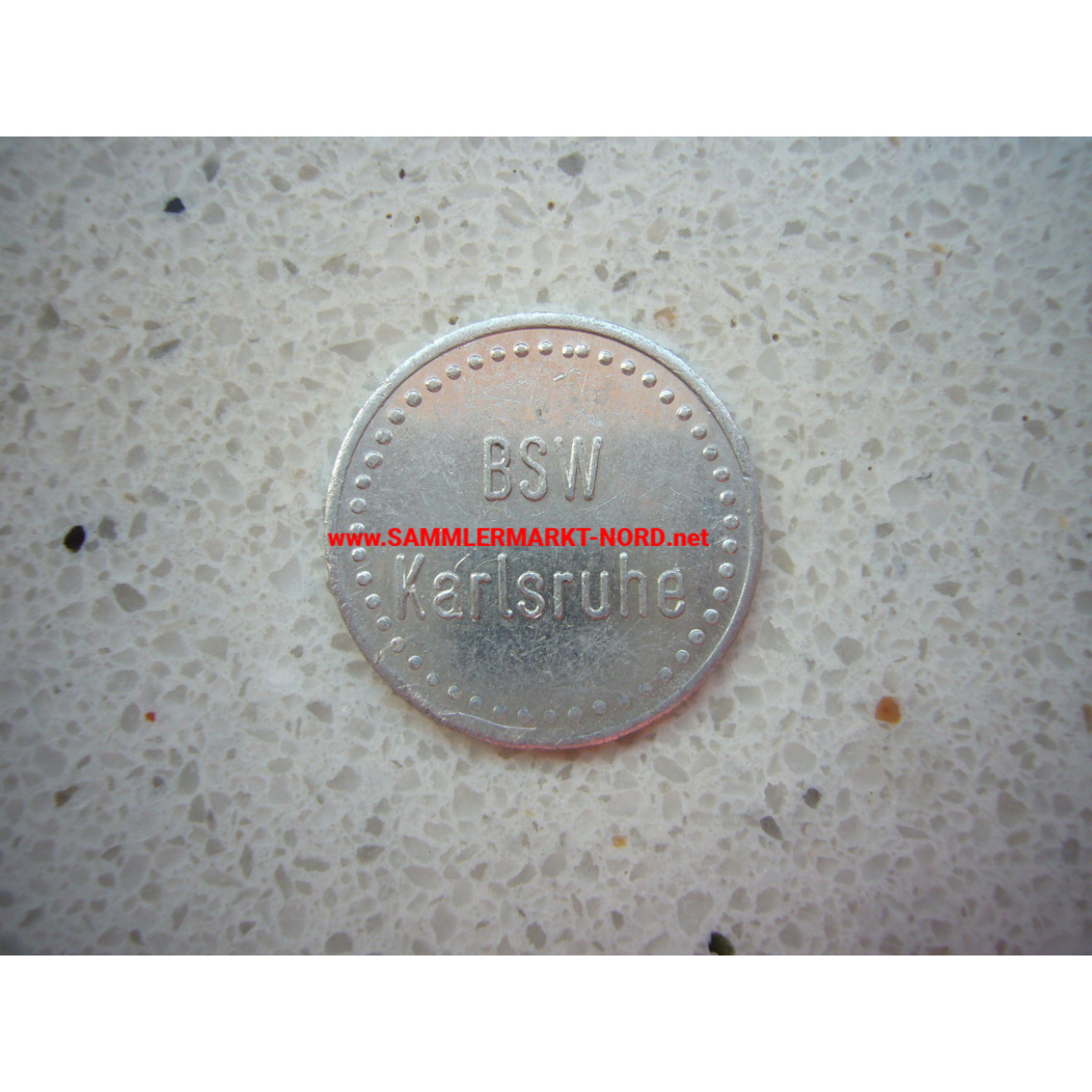 BSW Bundesbahn Social Services, Karlsruhe - bottle deposit coin