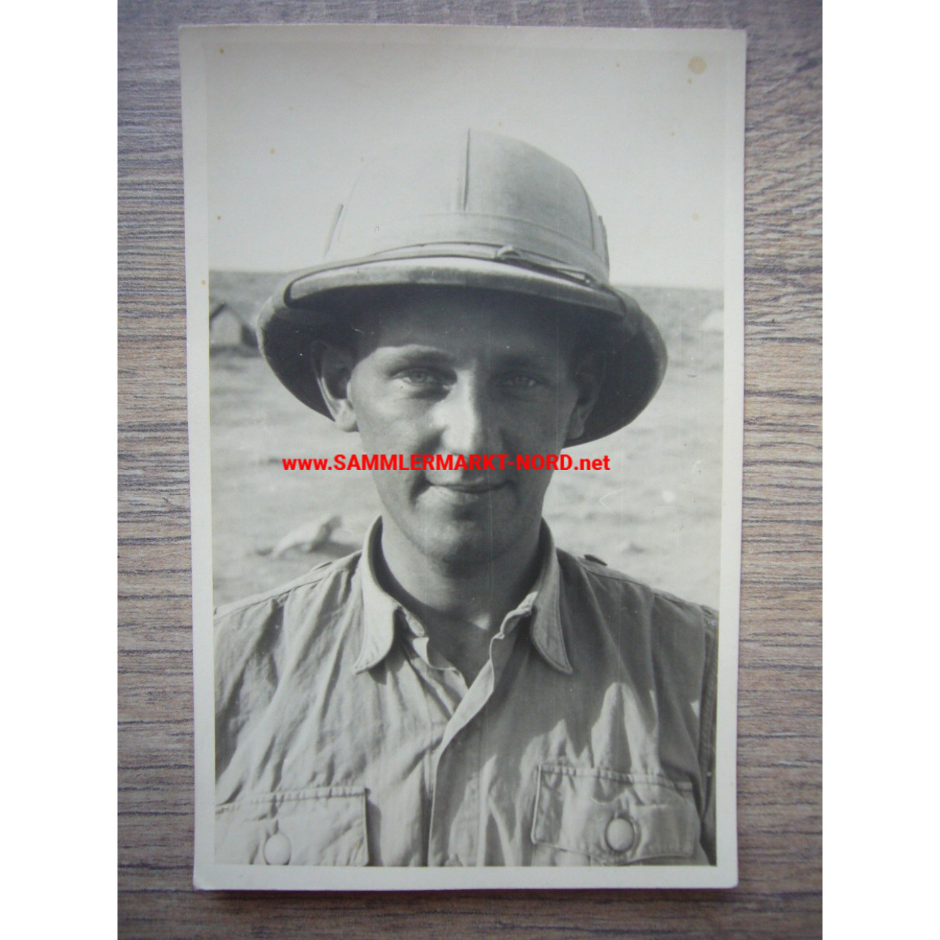 Wehrmacht Army - Soldier of the German Africa Corps with pith helmet