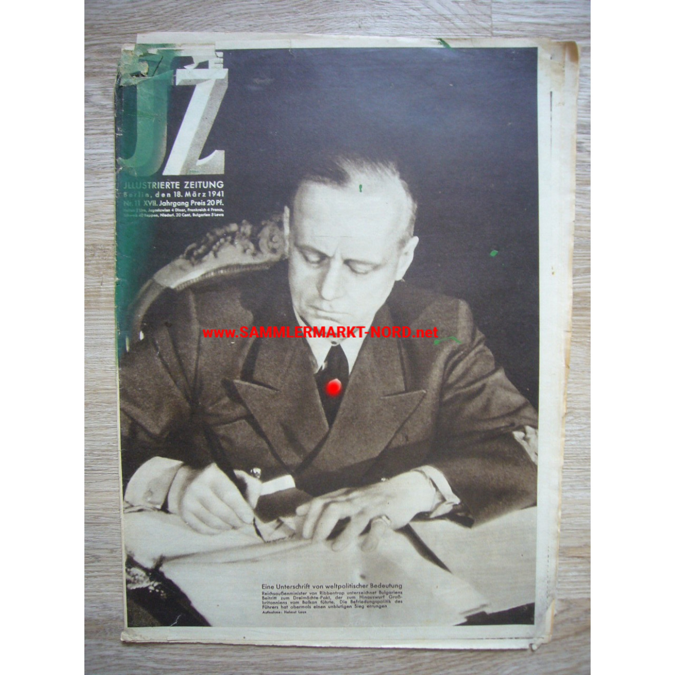 Illustrierte Zeitung - 18. März 1941 - Reichsaußenminister von Ribbentrop