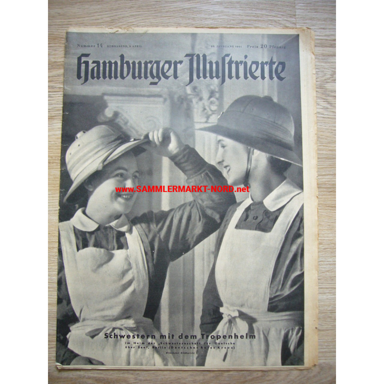 Hamburger Illustrierte - 5 April 1941 - Nurses with the pith helmet