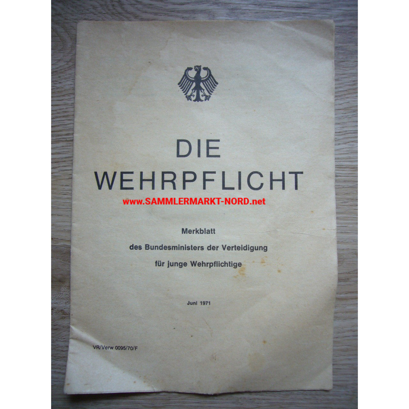 Bundeswehr - Compulsory military service - Fact sheet from 1971