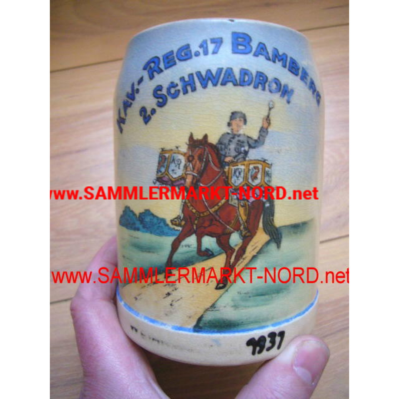Beer jug Cavallery Regiment 17 - Bamberg - 2nd Schwadron