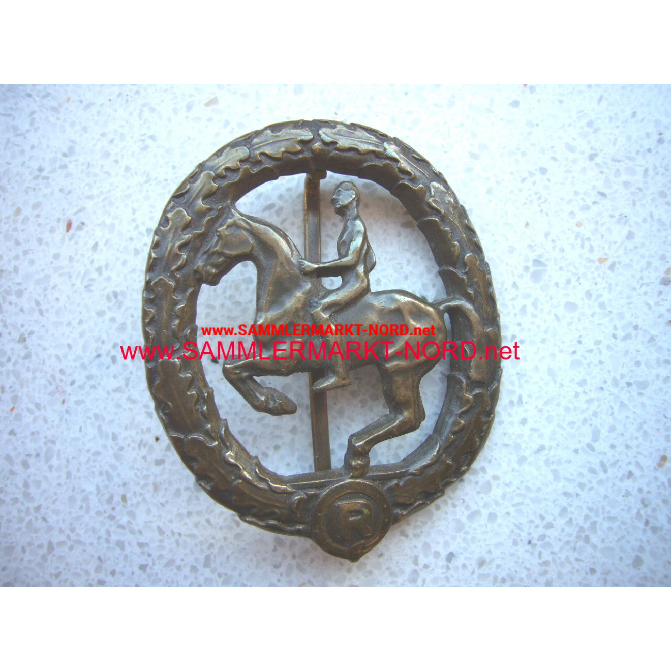 German Horseman´s Badge in Bronze