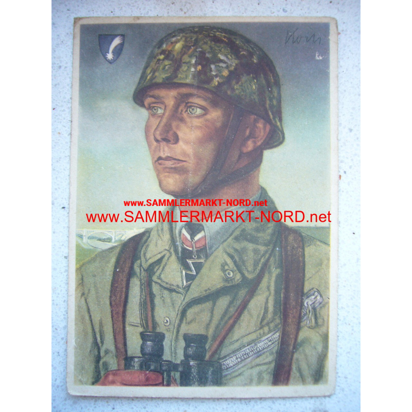 Willrich Postkarte - Major Koch (Fallschirmjäger)