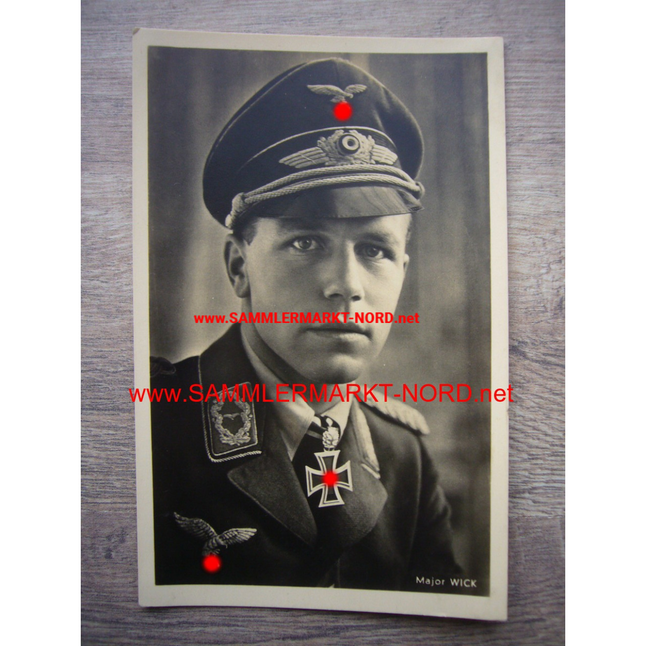 Luftwaffe - Major HELMUT WICK - Postcard