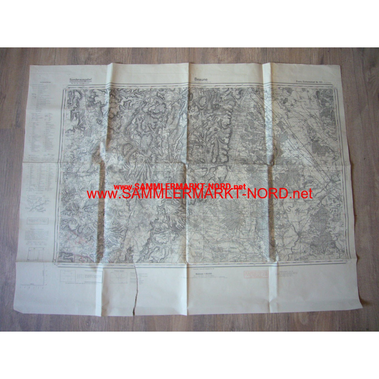 Wehrmacht Map - Special Edition BEAUNE (France)