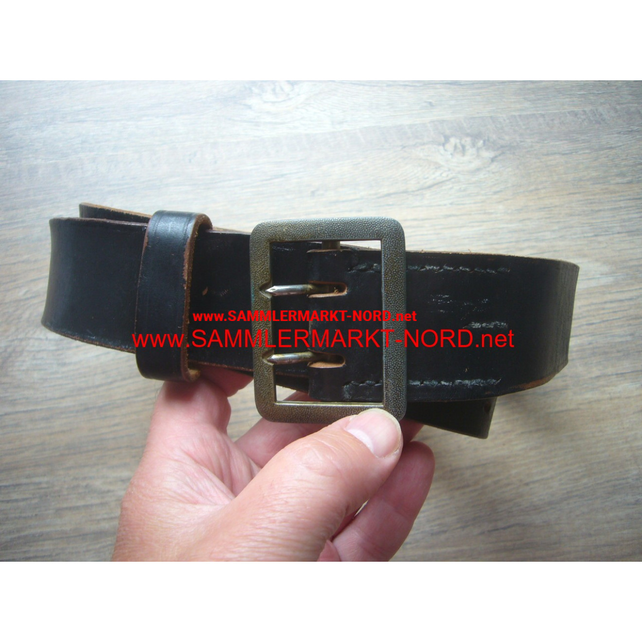 Firefighters - two-spine leather belt