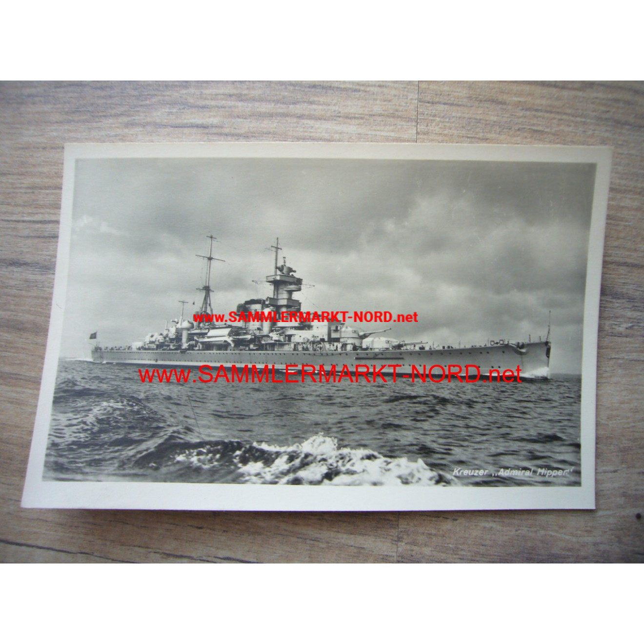 Kreuzer "Admiral Hipper" - Postkarte Kriegsmarine