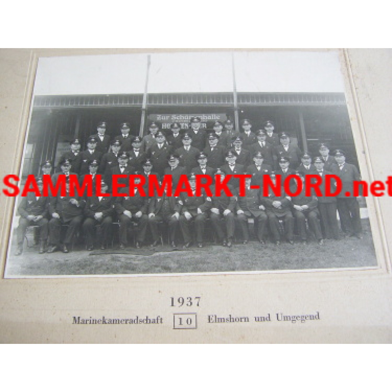 Large sized sticking photo "Marinekameradschaft 10 Elsmhorn und 