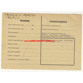 Flashcards - German Volkssturm - contingent I - local group PATT