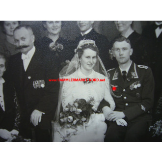 8 x photo Luftwaffe Flak Rgt. 12 - wedding of a sergeant