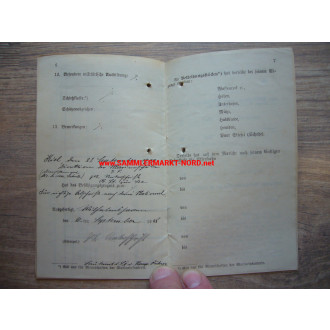 Imperial Navy - Military Passport - S.M.S. Stosch, etc.