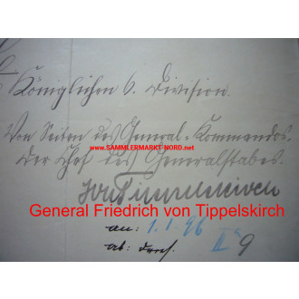 General FEDOR VON BRODOWSKI & General FRIEDRICH VON TIPPELSKIRCH - Autographen