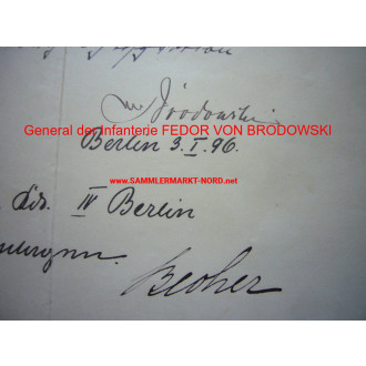 General FEDOR VON BRODOWSKI & General FRIEDRICH VON TIPPELSKIRCH - Autographen