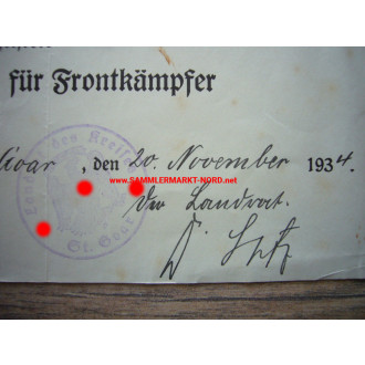 Landrat KARL STATZ (Sankt Goar) - Autograph