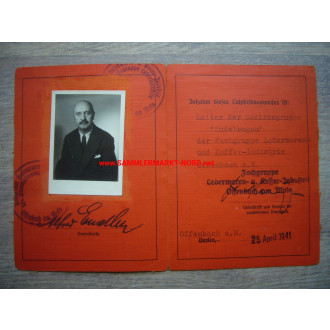 Organization of the commercial economy - ID card 1941