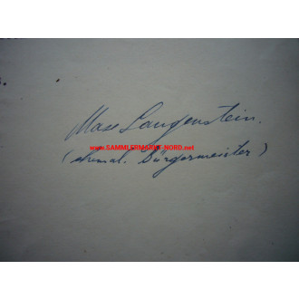 Illertissen (Bavaria) - autographs of the mayors 1948-1956