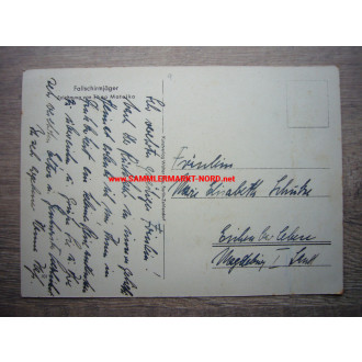 Luftwaffe Fallschirmjäger - Postkarte