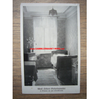 Adolf Hitler's birth room - postcard
