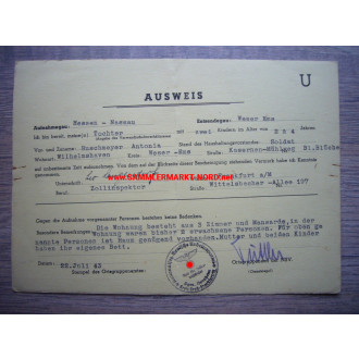 NSV ID card - admission of children (KLV)