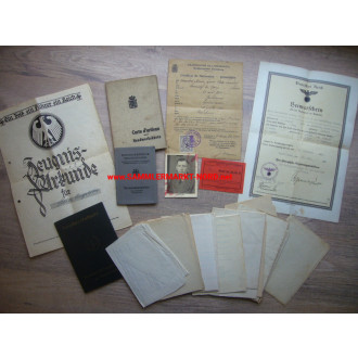 German - Luxemburger - documents and identity cards around 1942