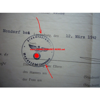 German - Luxemburger - documents and identity cards around 1942