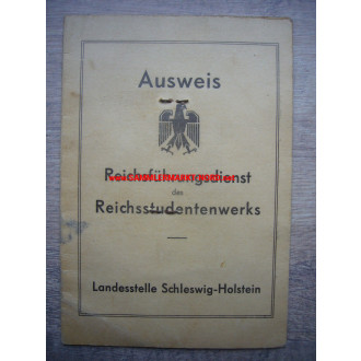 Reichsstudentenwerk leadership service - ID card