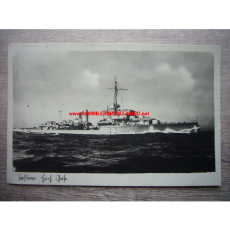 Kriegsmarine - destroyer Erich Giese - postcard