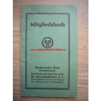BBD Biochemical Association of Germany - Membership Book