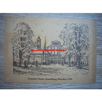 German Media Exhibition in Munich 1948 - postcard