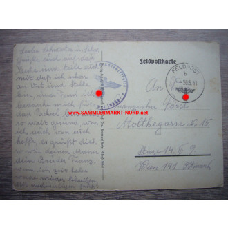 Feldpostkarte - Soldaten - Tannenberg Ehrenmal - 1941
