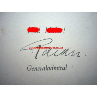 Kriegsmarine - Grand Admiral ERICH RAEDER - Autograph - Acknowledgement 1936