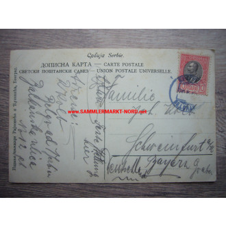 Serbien - Kronprinz Alexander I. von Serbien - Postkarte