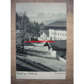 Postkarte Feldpost - Platterhof (Obersalzberg, Berchtesgaden) - Lazarett II Platterhof